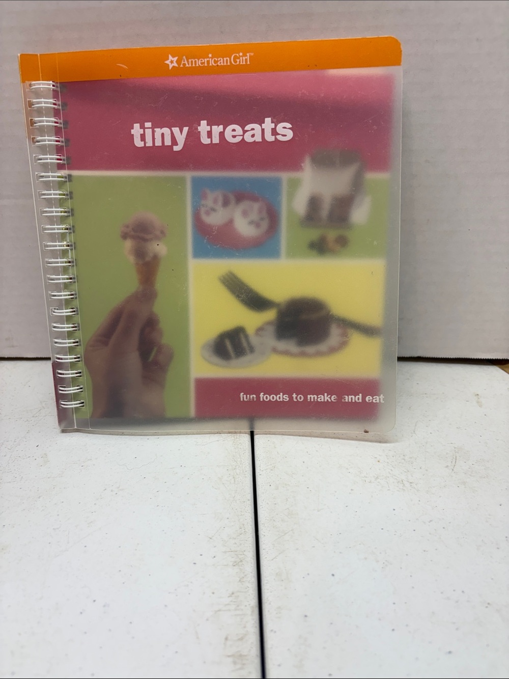 American Girl Tiny Treats Cookbook - Pink and Orange Cover